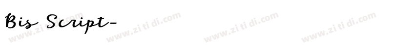 Bis Script字体转换